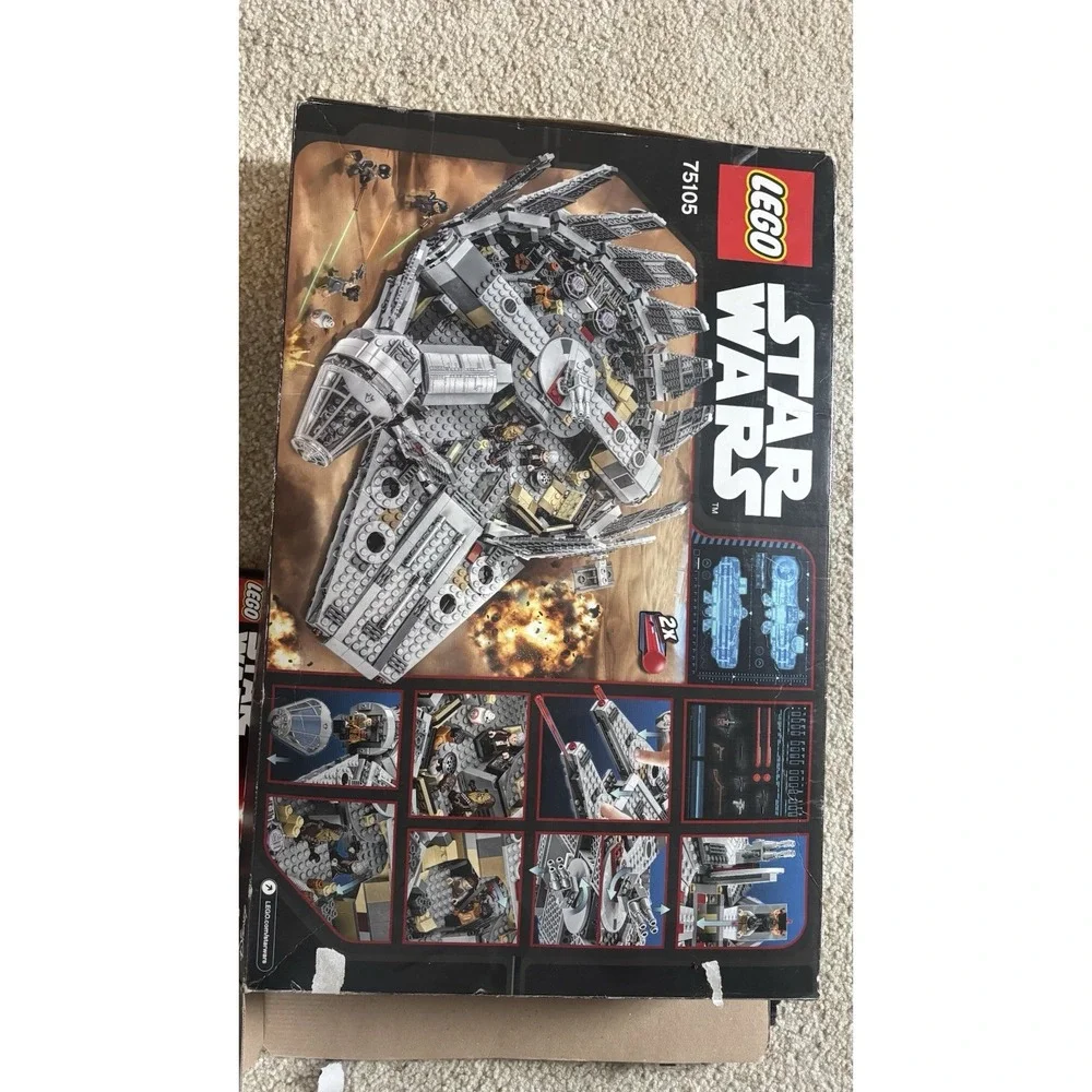 LEGO Star Wars Millennium Falcon (75105) LEGO's Set W Book Box darth Vader toys